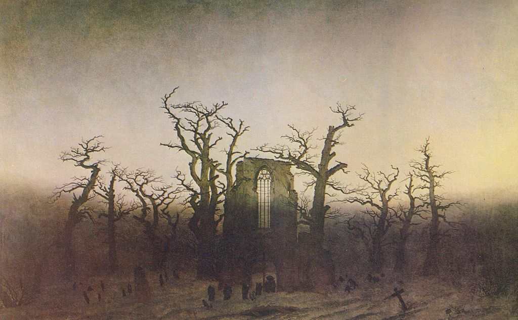 Caspar David Friedrich abbaye-dans-un-bois-de-chene